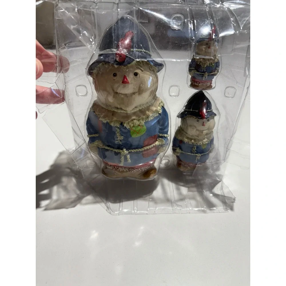Copernburg  Scarecrow Figurine Collectibles Numbered Series 3 Piece FALL Seasons